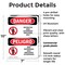 Signmission Restricted Area Authorized Employees Only Danger Sign, Plastic, 7in W x 10in L, 2PK OS-2PACK-DS-P-710-VS-1548 - alternate 7